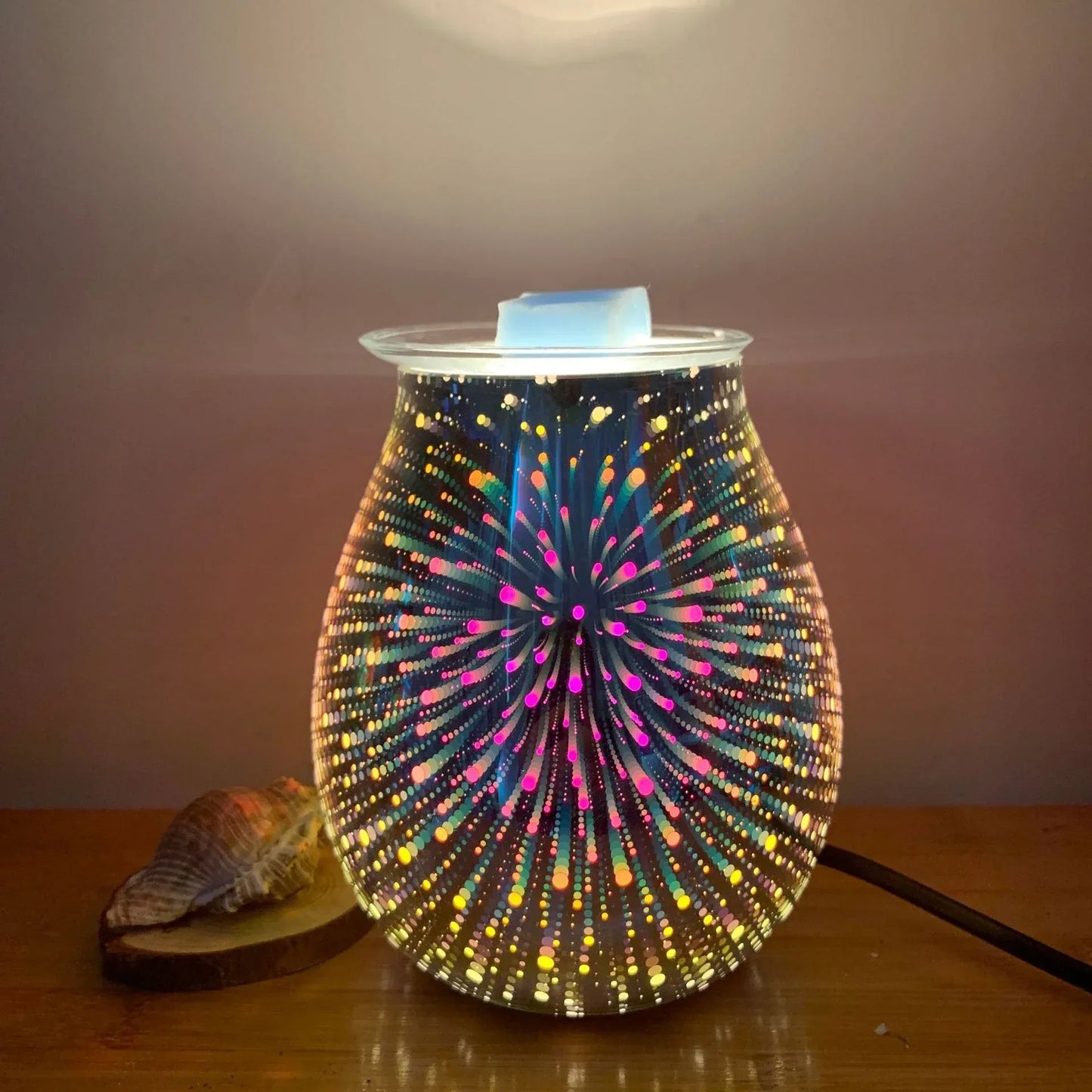 Air Humidifier Fireworks Cool Home Mist Humidifier Aroma Diffuser Glass Vase Mist Maker - Home Decoration Plus