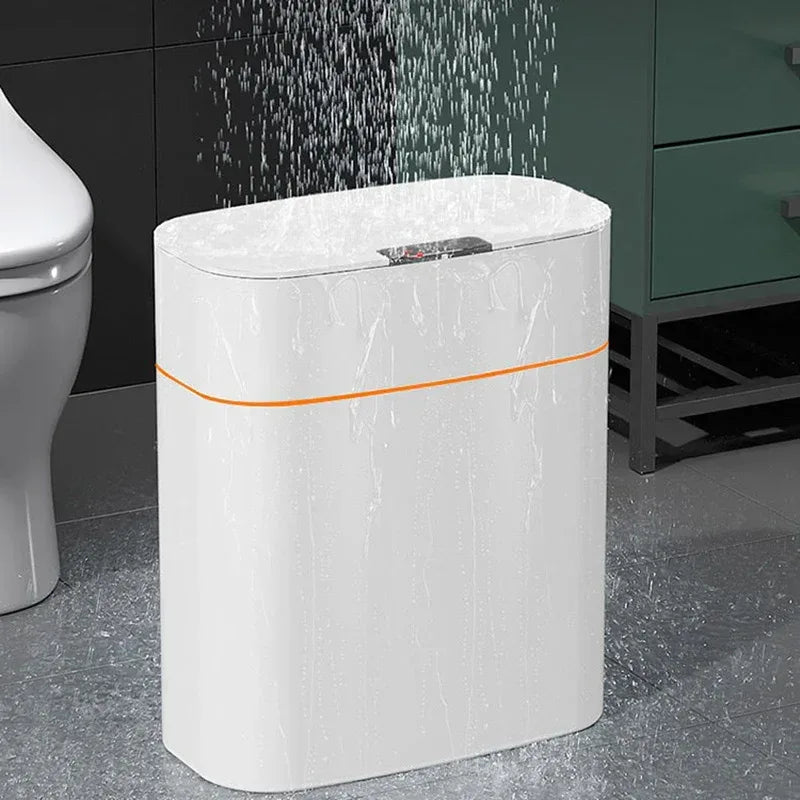 Smart Trash Can With Lid For Bedroom And Living Room Kitchen Storage Box Trash Can Induction Small Car Box Automatic Smart Dustbin Smart Trash Bin - Home Decoration Plus