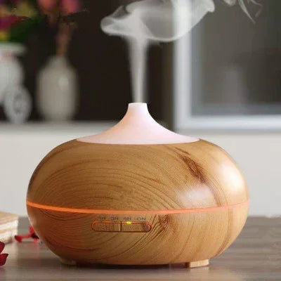 Colorful Wood Grain Aroma Diffuser Household Air Humidifier - Home Decoration Plus