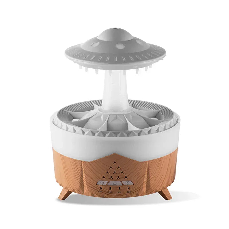 New UFO Raindrop Humidifier Water Drop Air Humidifier USB Aromatherapy Essential Oils Aroma Air Diffuser Household Mist Maker Home Decor - Home Decoration Plus