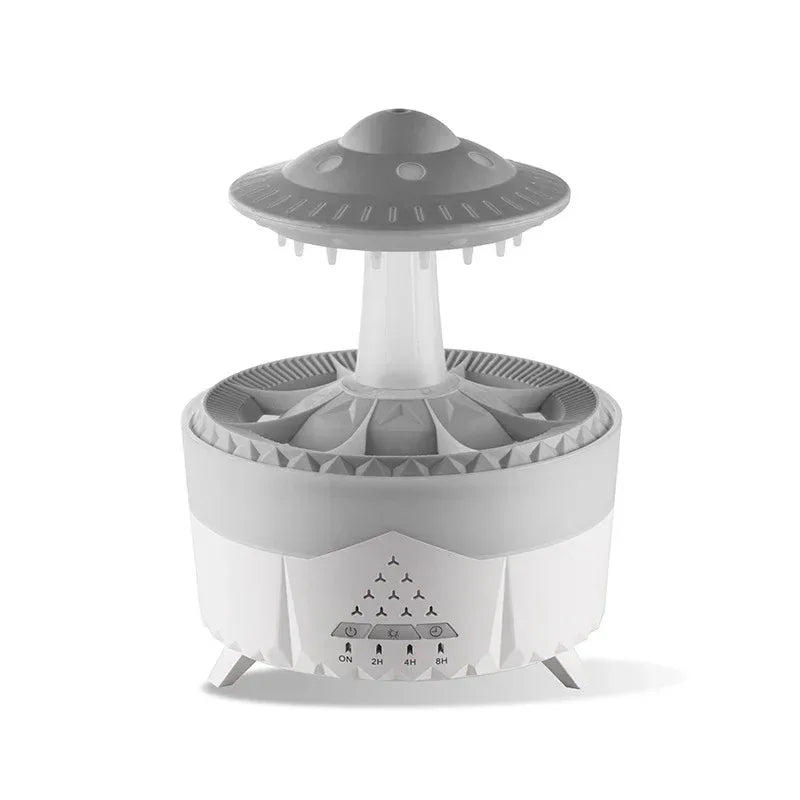 New UFO Raindrop Humidifier Water Drop Air Humidifier USB Aromatherapy Essential Oils Aroma Air Diffuser Household Mist Maker Home Decor - Home Decoration Plus