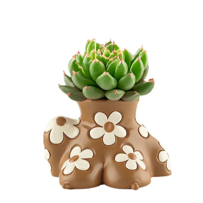 Creative Resin Body Art Flowerpot Home Home Decor - Home Decoration Plus