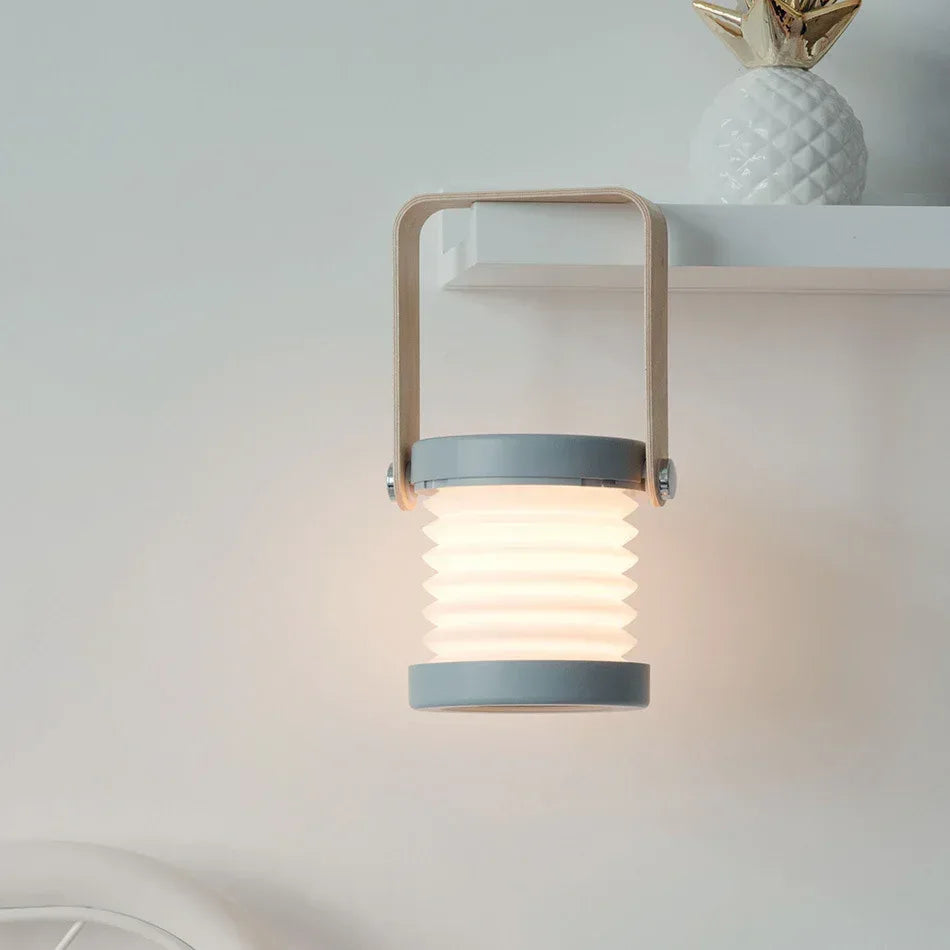 Foldable Touch Dimmable Reading LED Night Light Portable Lantern Lamp USB Rechargeable For Home Decor - Home Decoration Plus