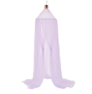 Princess Crown Canopy Bed Tent - Children's Mosquito Net with Star Ornaments - Home Decoration Plus