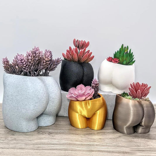 Resin Flower Pots Nordic Vases Figurines Decoration Ornaments Home Ceramic Butt Potted Plant Garden Balcony Plant Decoration - Home Decoration Plus
