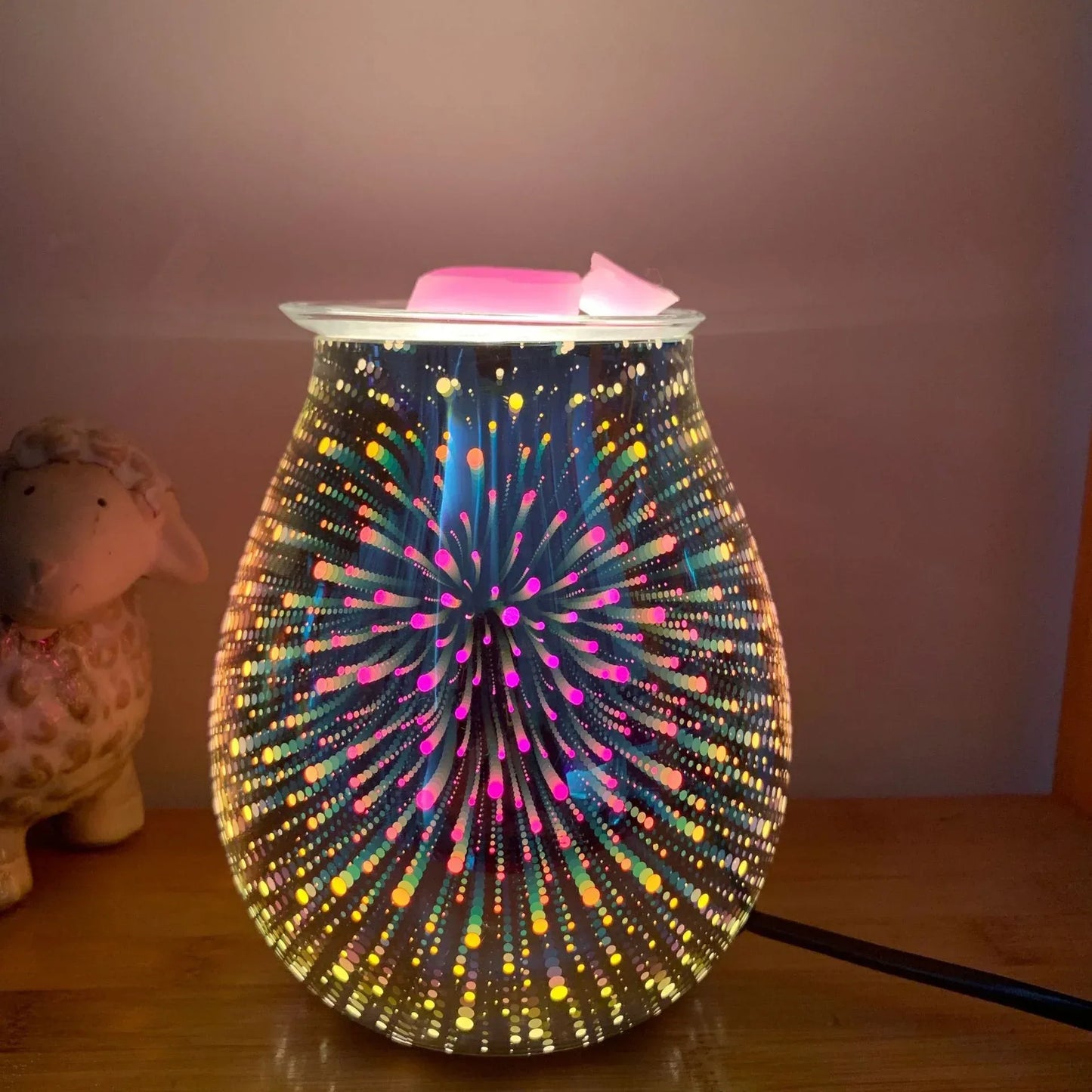 Air Humidifier Fireworks Cool Home Mist Humidifier Aroma Diffuser Glass Vase Mist Maker - Home Decoration Plus