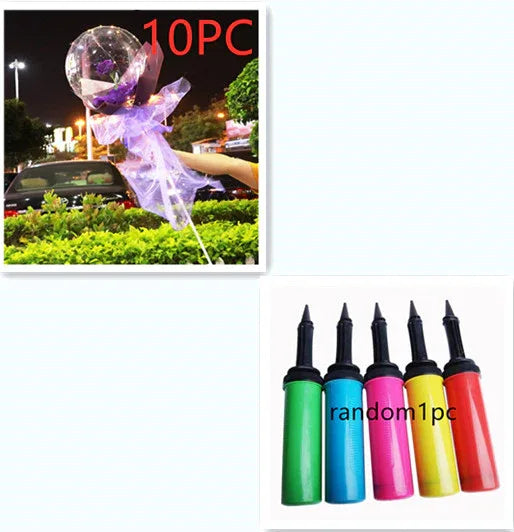 LED Luminous Balloon Rose Bouquet Transparent Bobo Ball Rose - Home Decoration Plus