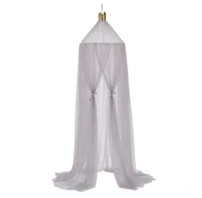 Princess Crown Canopy Bed Tent - Children's Mosquito Net with Star Ornaments - Home Decoration Plus