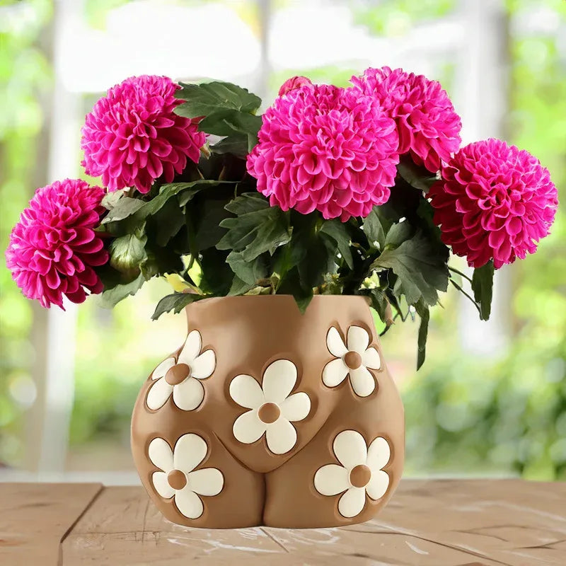 Creative Resin Body Art Flowerpot Home Home Decor - Home Decoration Plus