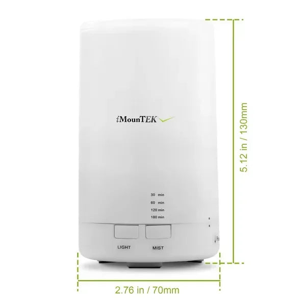 Cool Mist Humidifier - Ultrasonic Aroma Diffuser with LED Lights & Timer - Home Decoration Plus