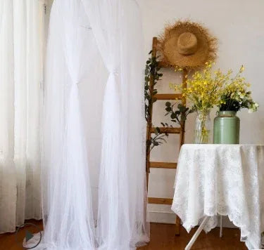 Princess Crown Canopy Bed Tent - Children's Mosquito Net with Star Ornaments - Home Decoration Plus