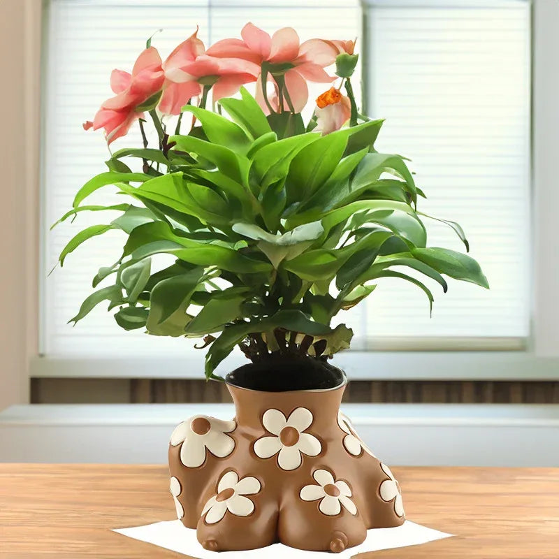 Creative Resin Body Art Flowerpot Home Home Decor - Home Decoration Plus