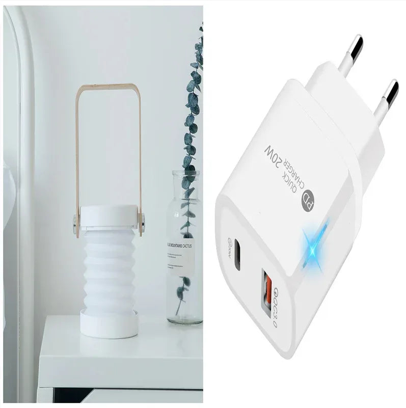 Foldable Touch Dimmable Reading LED Night Light Portable Lantern Lamp USB Rechargeable For Home Decor - Home Decoration Plus