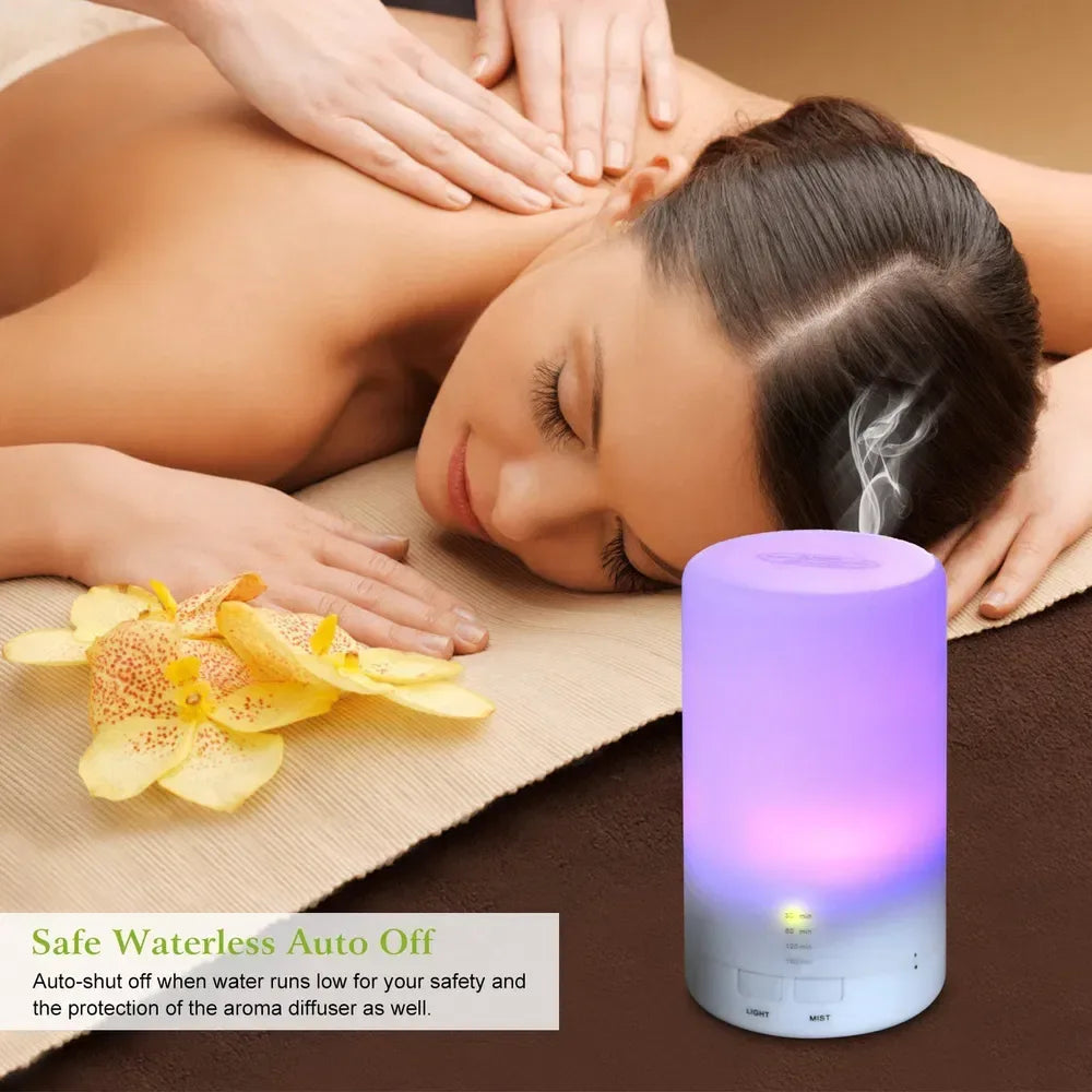 Cool Mist Humidifier - Ultrasonic Aroma Diffuser with LED Lights & Timer - Home Decoration Plus