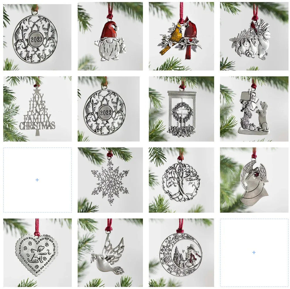 Christmas Pure Tin Christmas Tree Ornaments - Home Decoration Plus