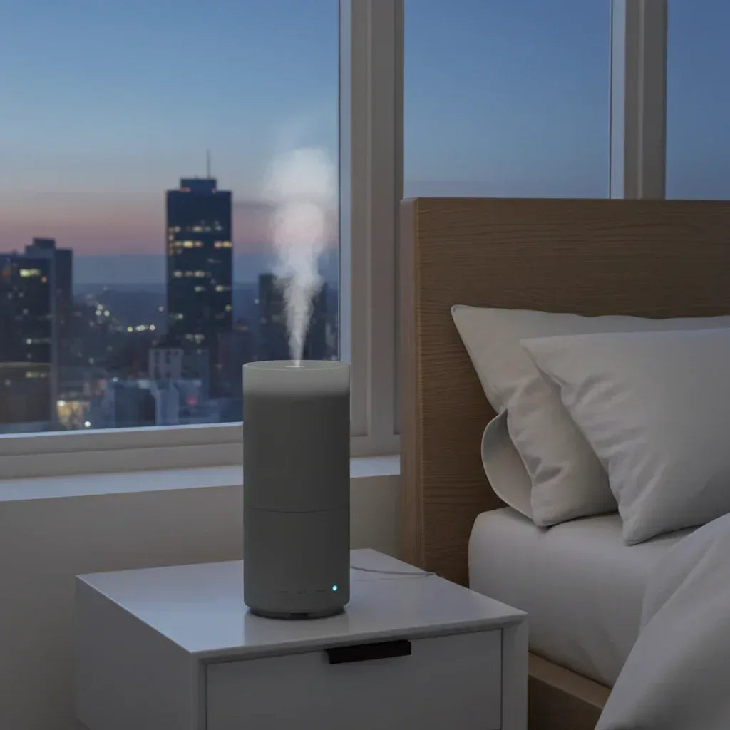 Small Desk Humidifier 500ml - Quiet with Night Light for Home Office - Home Decoration Plus