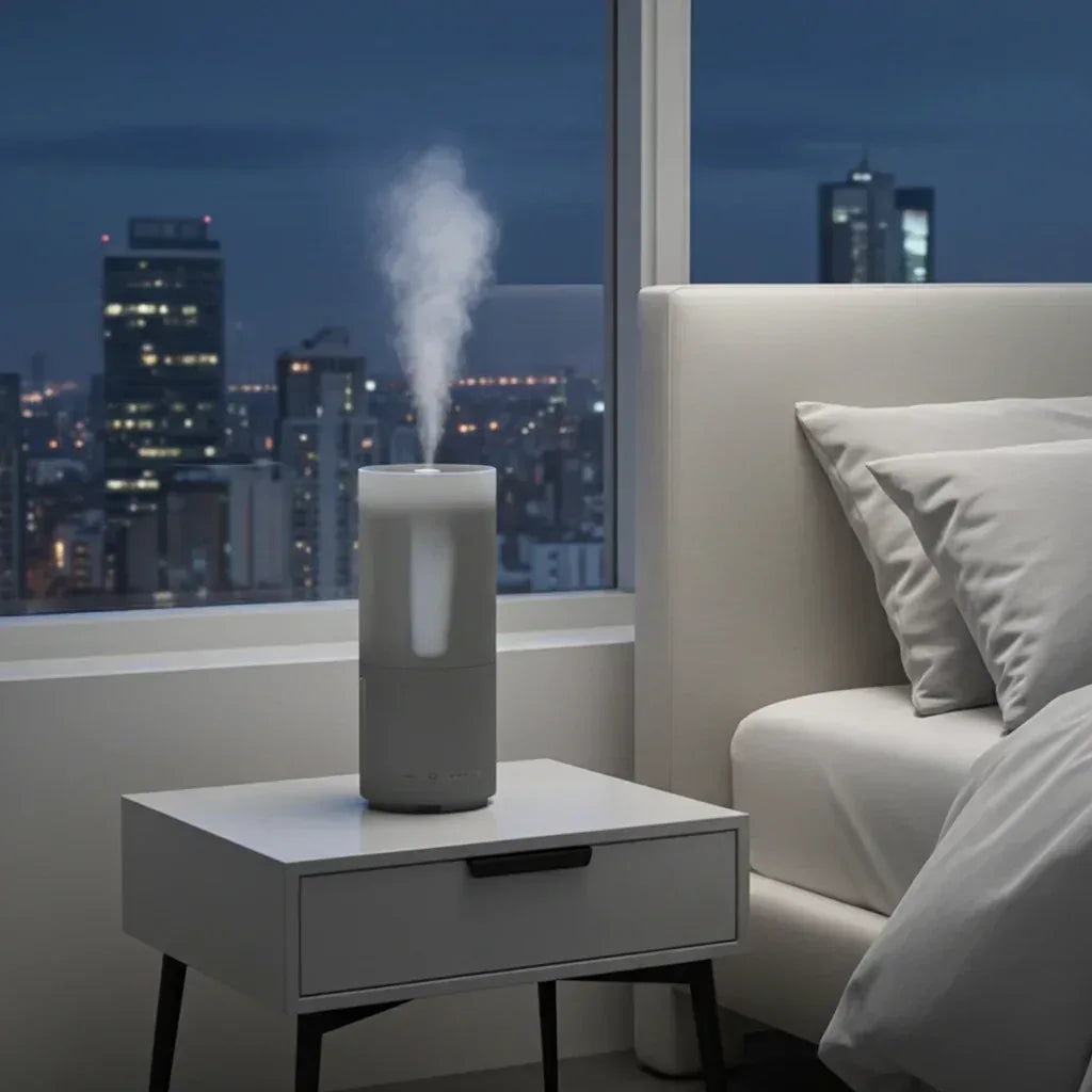 Small Desk Humidifier 500ml - Quiet with Night Light for Home Office - Home Decoration Plus