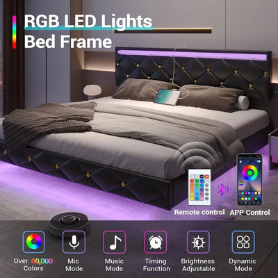 King Size Floating Bed Frame