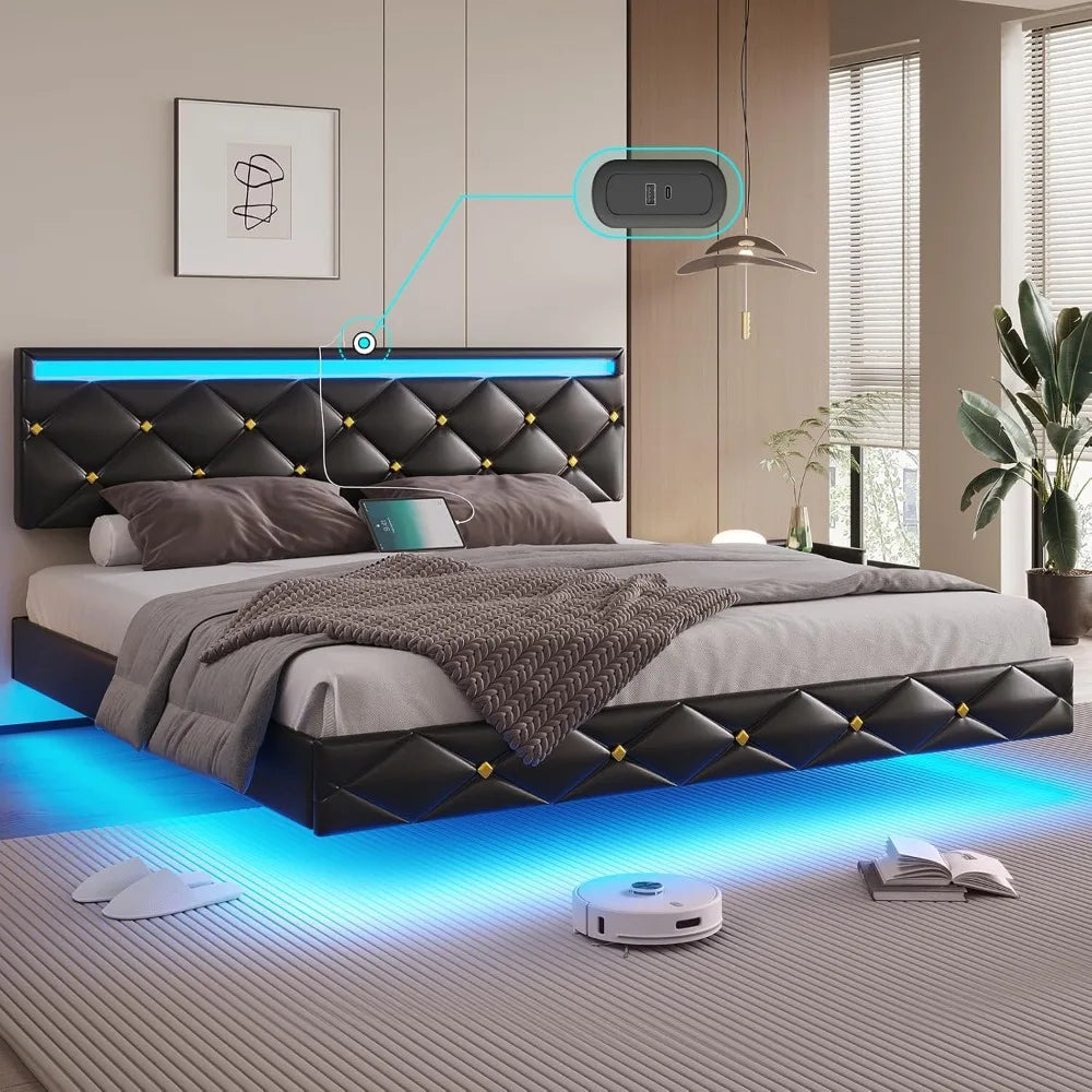 King Size Floating Bed Frame