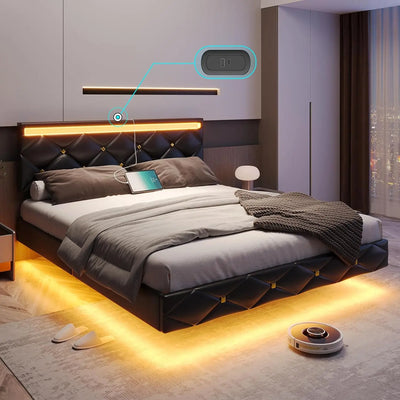 King Size Floating Bed Frame