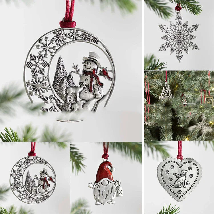 Christmas Pure Tin Christmas Tree Ornaments - Home Decoration Plus