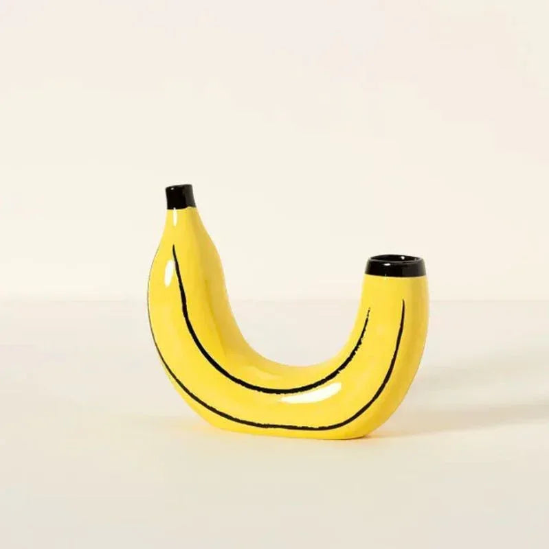 Simple Banana Vase Flower Arrangement Creativity Home Decor - Home Decoration Plus