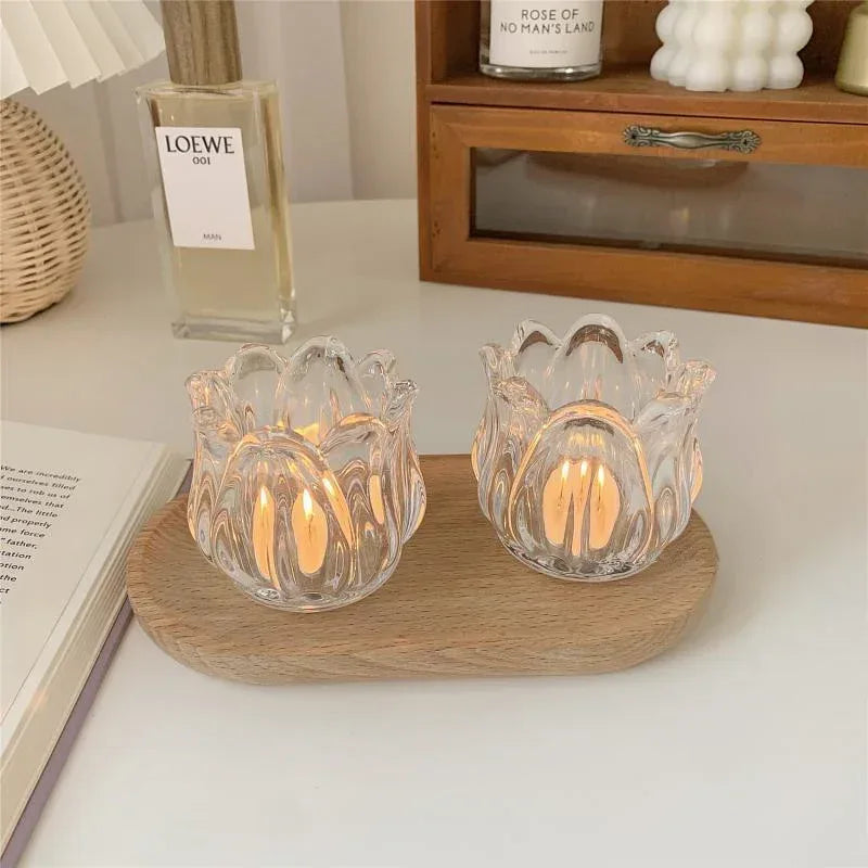 Tulip Candle Holder Home Decor Ornament - Home Decoration Plus