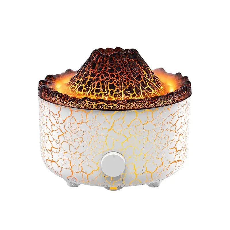 Volcano Flame Humidifier - Jellyfish Spray Aroma Diffuser with LED Effects - Home Decoration Plus