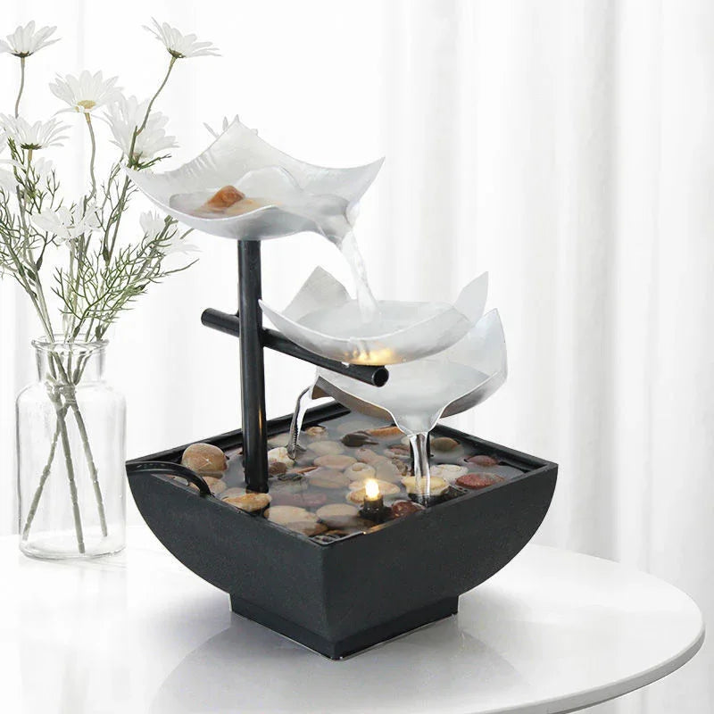 New Home Decoration Flowing Water Ornaments Desktop Fountain Crafts For Home Decor - Home Decoration Plus