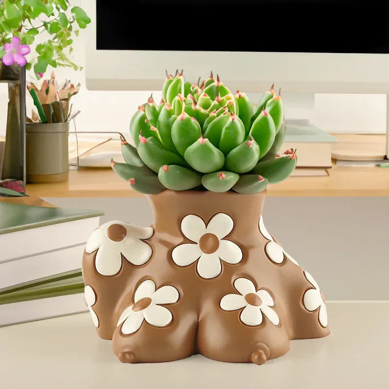 Creative Resin Body Art Flowerpot Home Home Decor - Home Decoration Plus