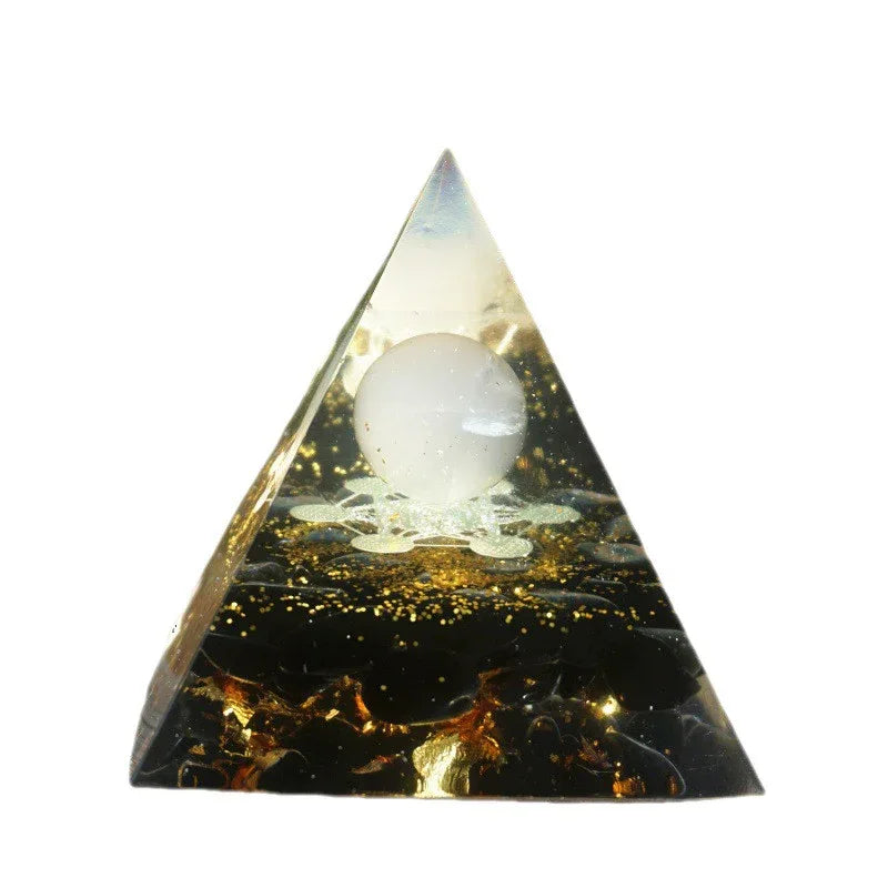 Pyramid Decoration Natural Crystal Gravel Energy Tower - Home Decoration Plus