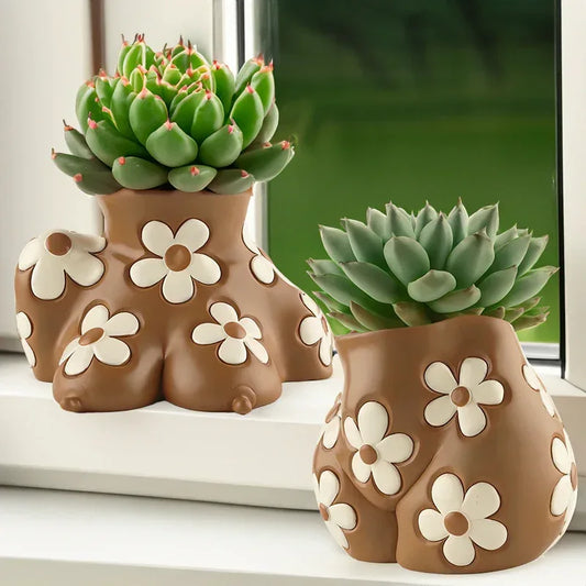 Creative Resin Body Art Flowerpot Home Home Decor - Home Decoration Plus