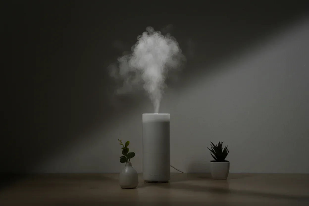 Small Desk Humidifier 500ml - Quiet with Night Light for Home Office - Home Decoration Plus