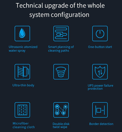 Window Cleaner Robot, Smart Window Cleaner With Automatic Water Spray, Remote Control Robot Window Washer For Windows Tiles Glass Door