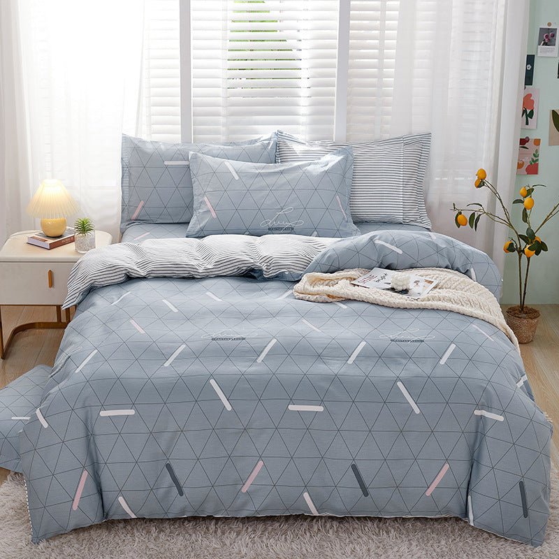 Household Bedding Student Single Minimalist Style Quilt Cover Sheets