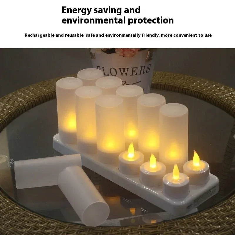 LED Flameless Candles - Battery Operated Decorative Candle Lights - Home Decoration Plus