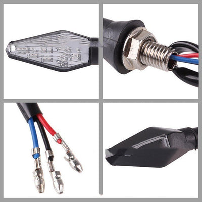 Motorcycle Modified Turn Signal Double-sided Light Two-side Luminous