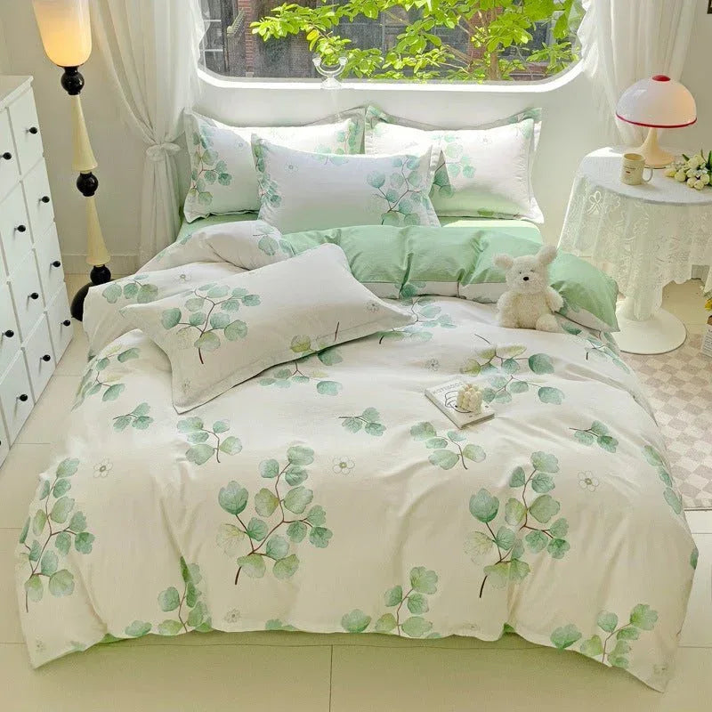 Minimalist Student Bedding Set - Single Quilt Cover & Sheets - Home Decoration Plus