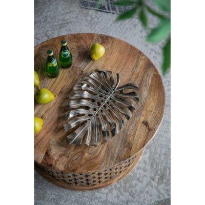 Gold Monstera Leaf Wall Decor - 18.9x13.4 Inch Premium Metal Wall Art - Home Decoration Plus