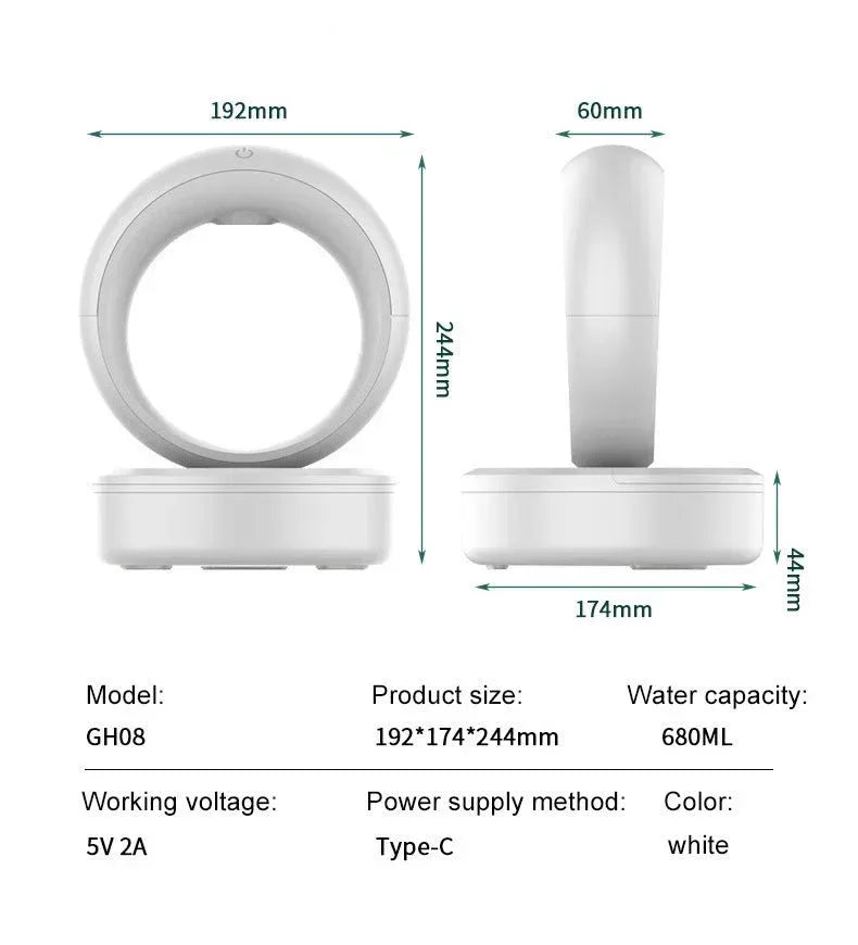 Anti-Gravity Humidifier - Levitating Water Drop Design for Home & Office - Home Decoration Plus
