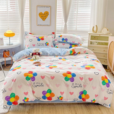 Household Bedding Student Single Minimalist Style Quilt Cover Sheets