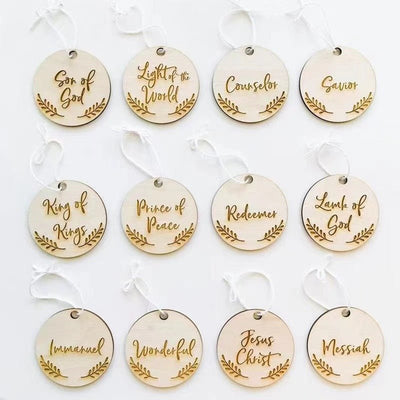 Name Ornament Wooden Craft Pendant