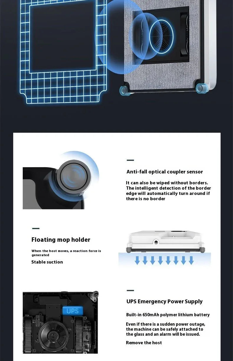 Premium Robot Window Cleaner - Intelligent Auto Glass Cleaning System - Home Decoration Plus
