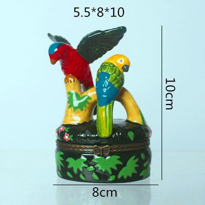 Ceramic craft jewelry box
