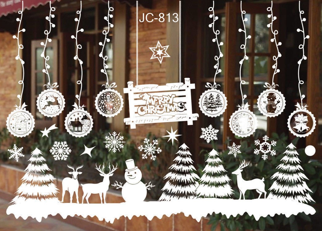 Window dressing without trace window stickers