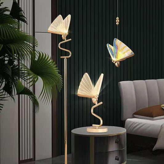 Butterfly Chandelier - Modern Crystal Pendant Light for Living Room Bedroom - Home Decoration Plus