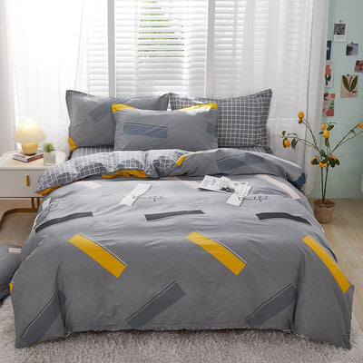 Household Bedding Student Single Minimalist Style Quilt Cover Sheets