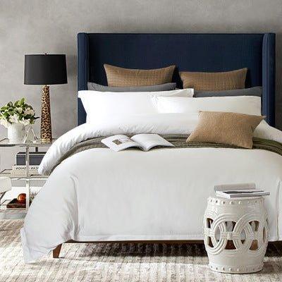 Cotton Satin Bedding Set - Luxury Soft Bed Sheets for Bedroom - Home Decoration Plus