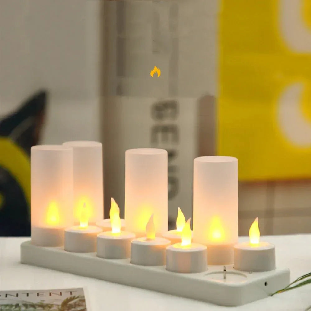 LED Flameless Candles - Battery Operated Decorative Candle Lights - Home Decoration Plus