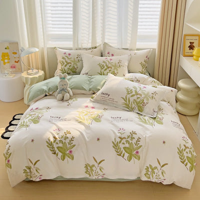 Household Bedding Student Single Minimalist Style Quilt Cover Sheets